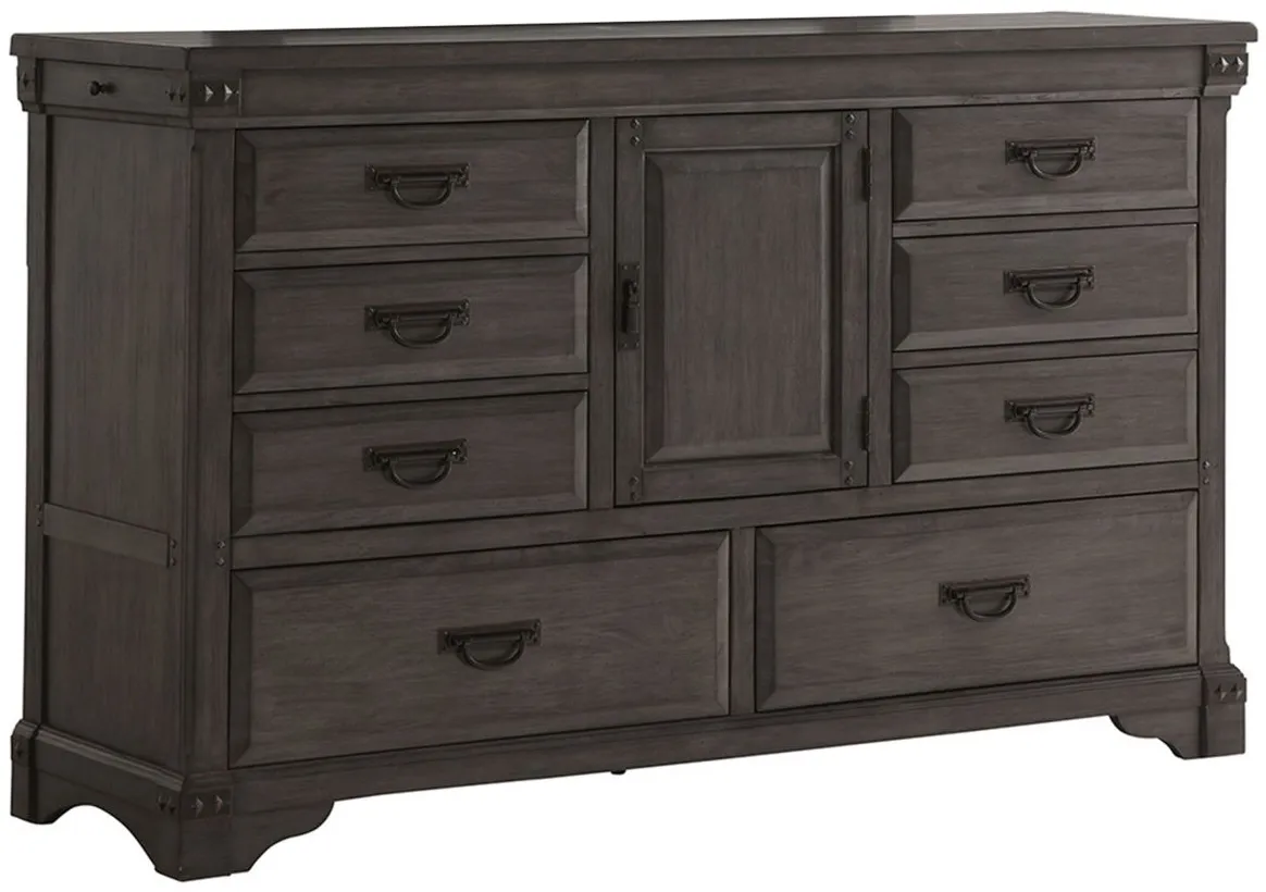 Larchmont Bedroom Dresser in Brushed Antique Gray by Avalon Furniture
