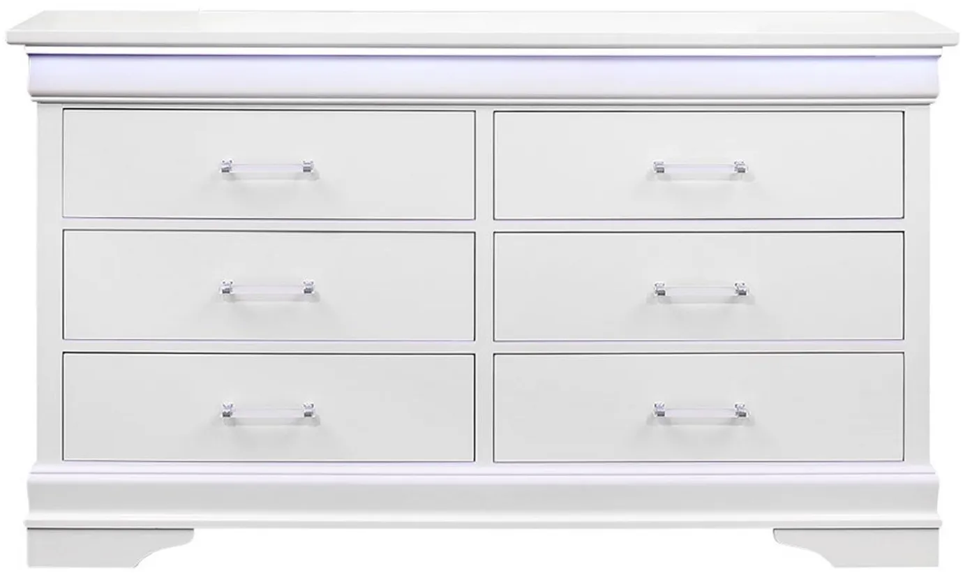 Charlie Dresser in White by Global Furniture Furniture USA