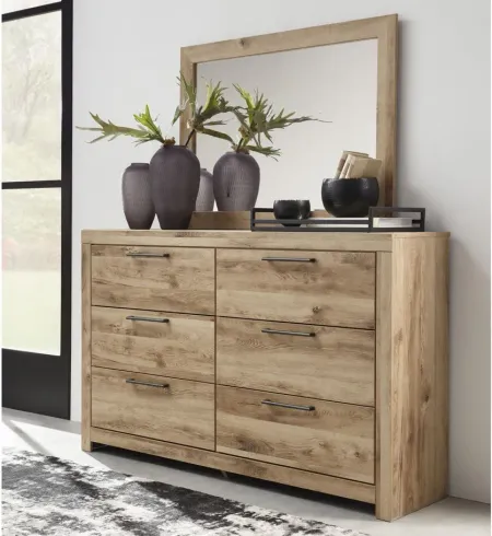 Hyanna Dresser and Mirror in Tan by Ashley Furniture