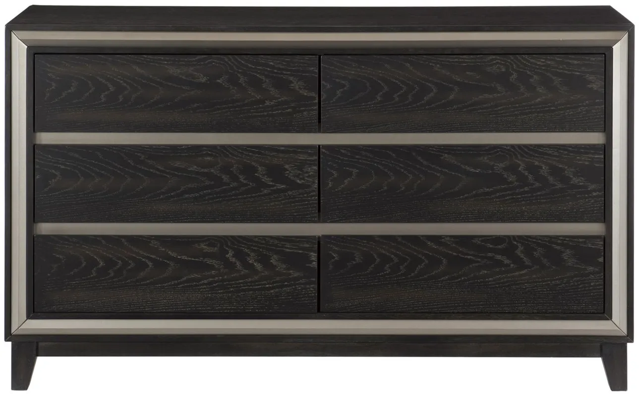 Charlie Dresser in 2-Tone Finish: Ebony and Silver by Homelegance