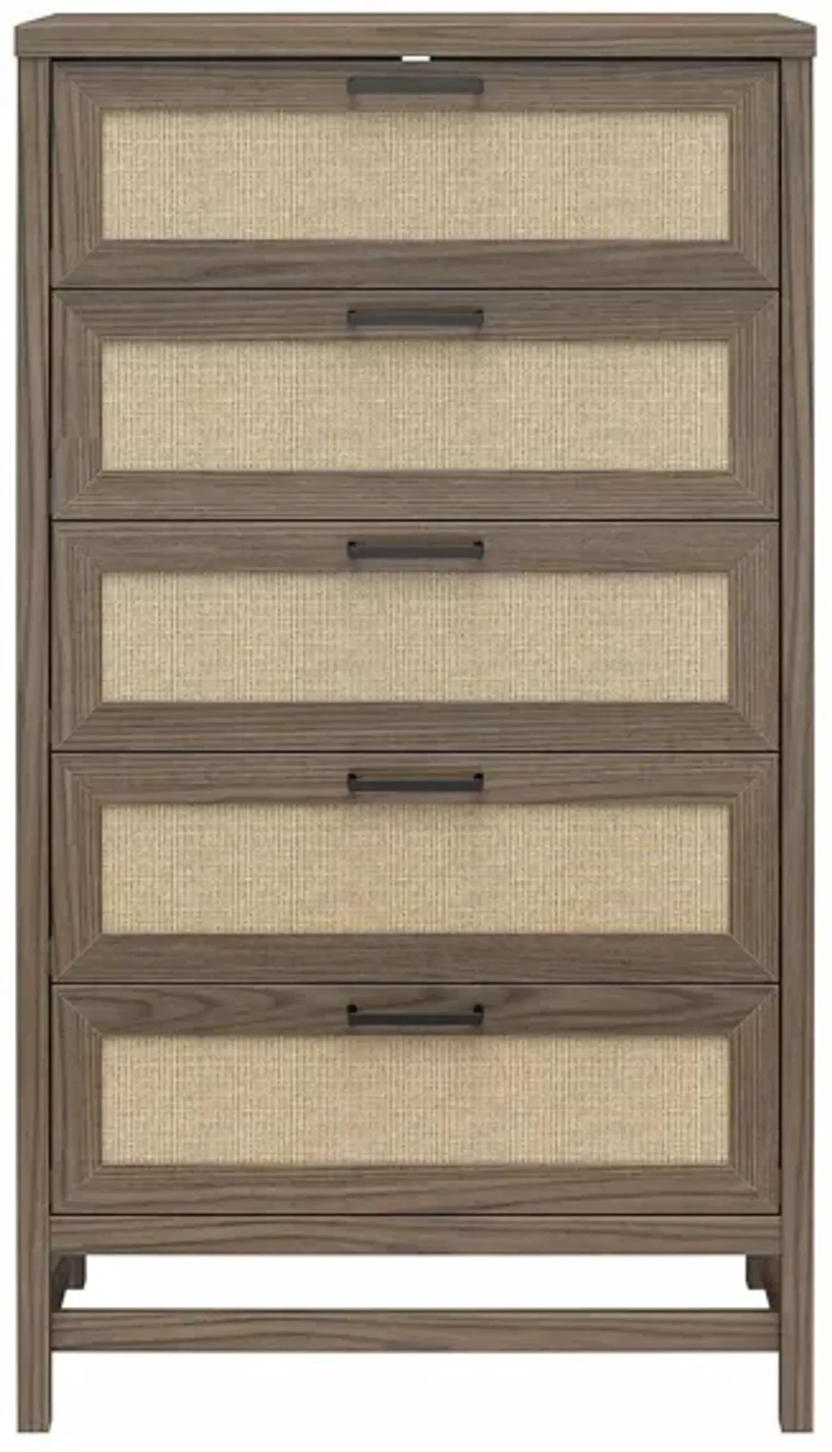 Lennon Tall 5 Drawer Dresser by Ameriwood Home in Medium Brown by DOREL HOME FURNISHINGS