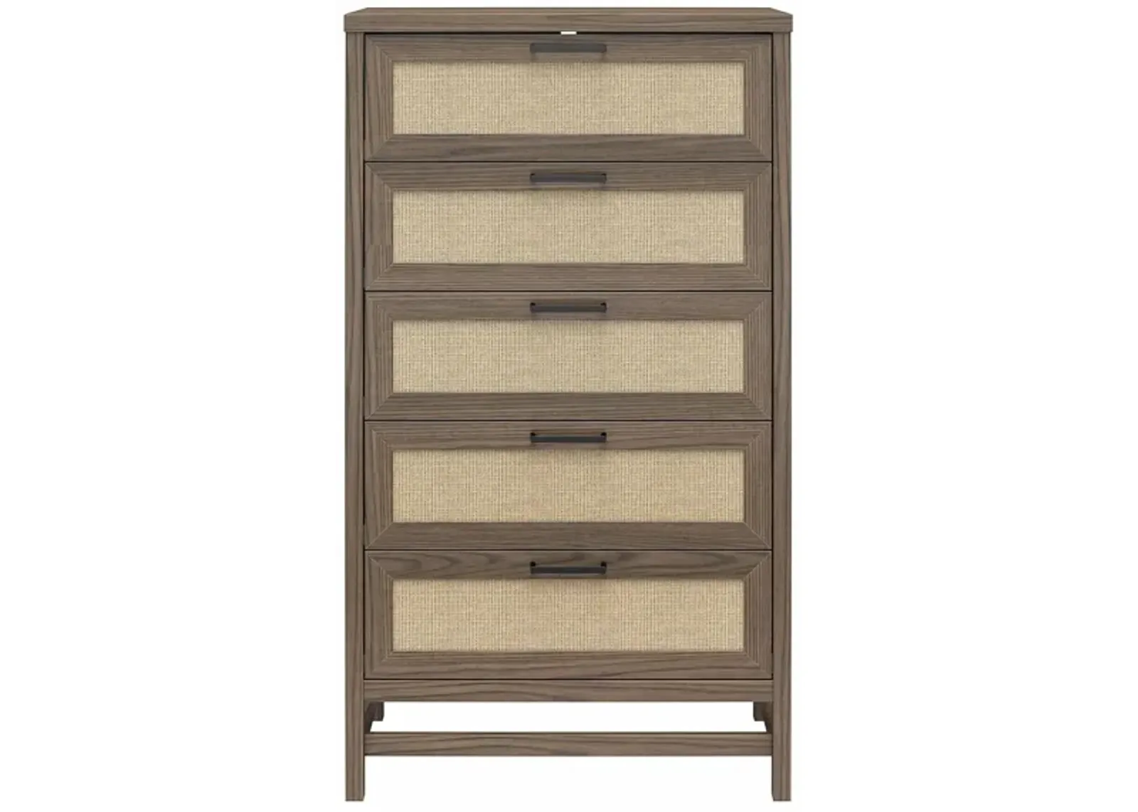 Lennon Tall 5 Drawer Dresser by Ameriwood Home in Medium Brown by DOREL HOME FURNISHINGS