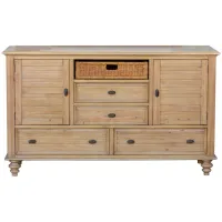 Vintage Casual Dresser in Distressed Natural Maple by Sunset Trading