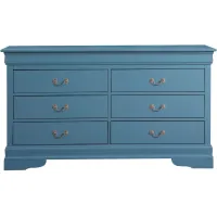Rossie Bedroom Dresser in Blue by Glory Furniture