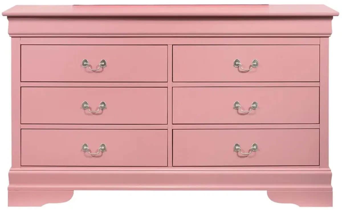 Rossie Bedroom Dresser in Pink by Glory Furniture