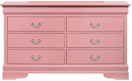 Rossie Bedroom Dresser in Pink by Glory Furniture