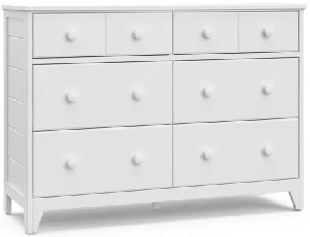 Moss 6-Drawer Dresser in White by Bellanest