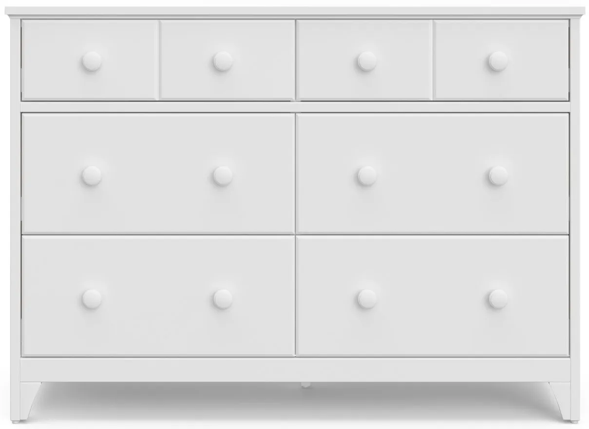 Moss 6-Drawer Dresser in White by Bellanest