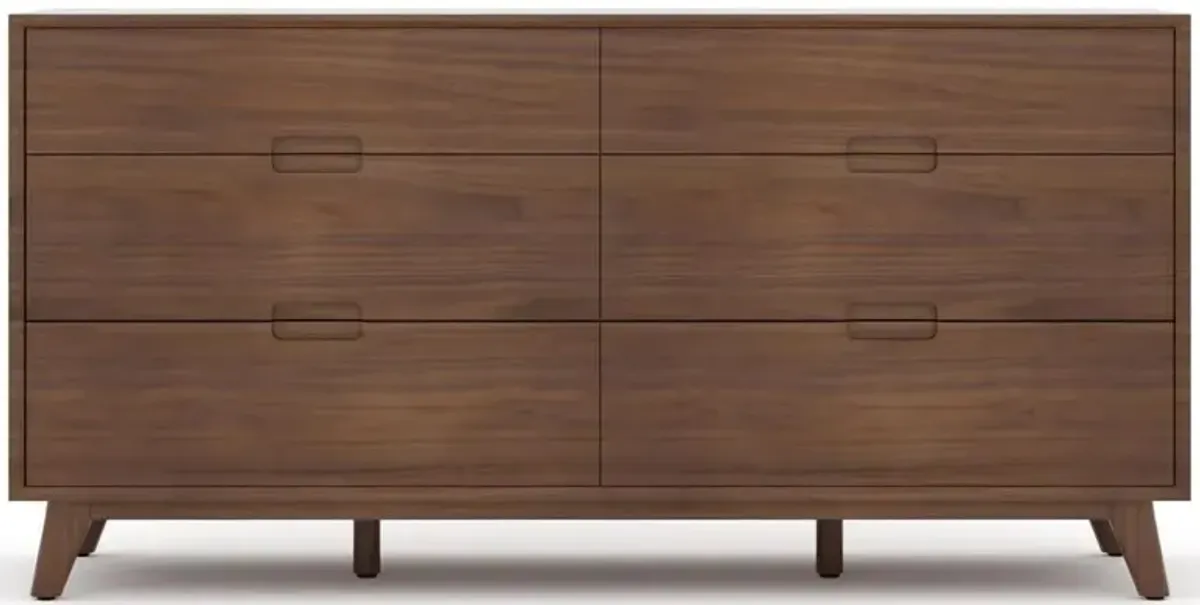 Selena Double Dresser in Walnut Stain by Unique Furniture