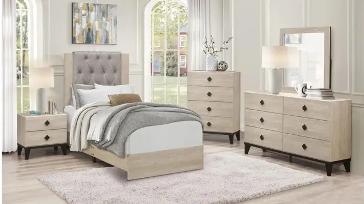 Karren 6-Drawer Dresser With Mirror