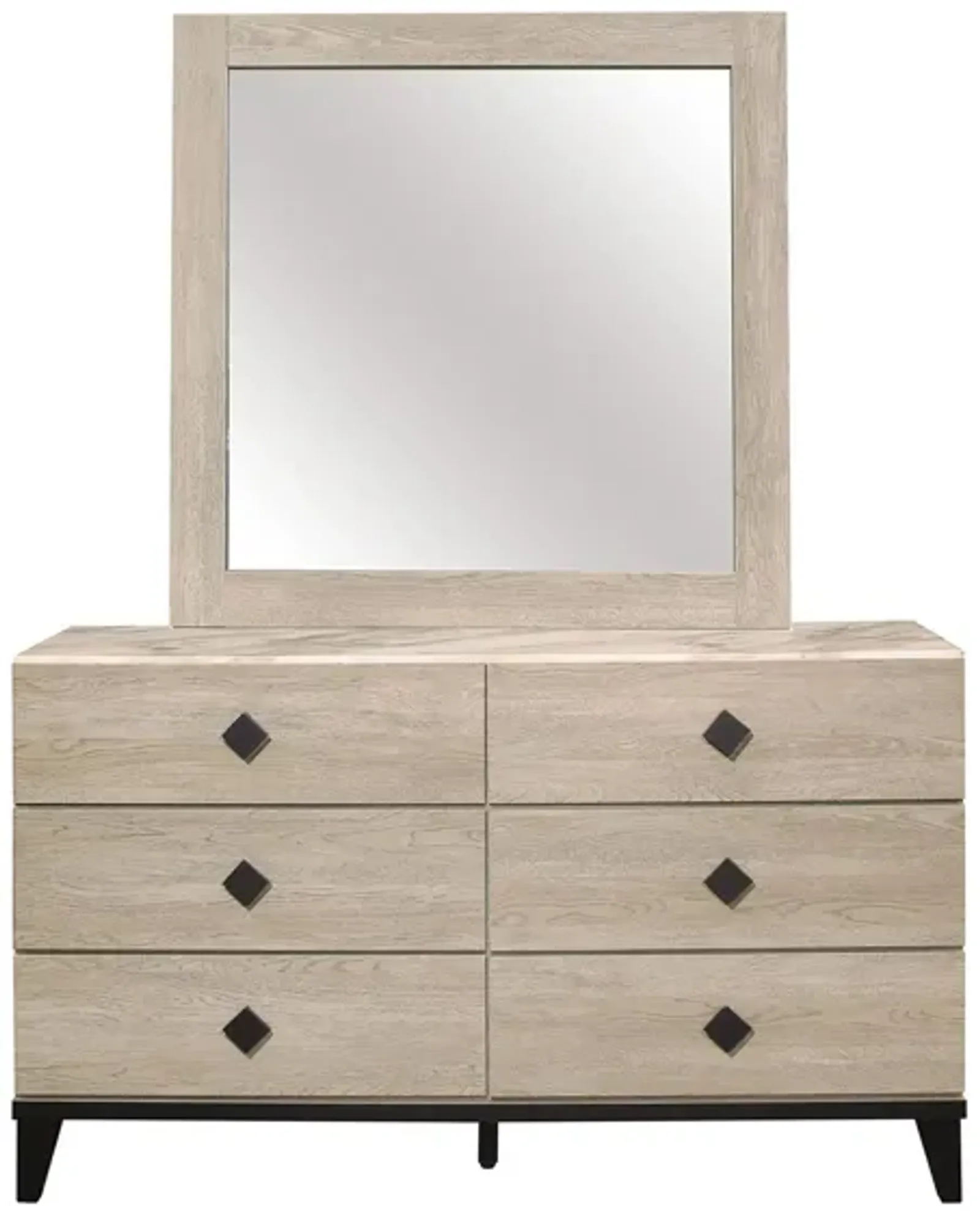 Karren 6-Drawer Dresser With Mirror