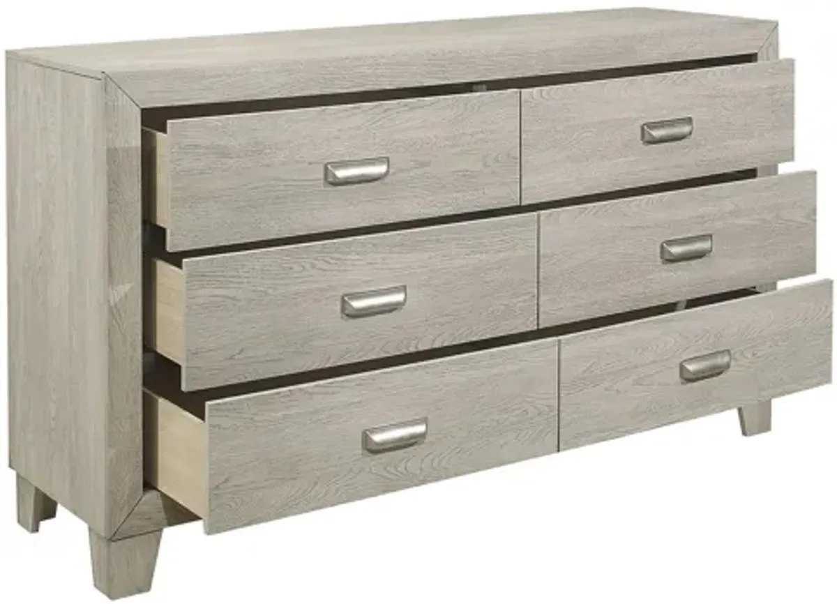 Loudon 6 Drawer Dresser With Mirror