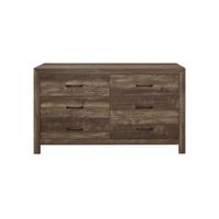 Bijou 6-Drawer Bedroom Dresser in Rustic brown by Homelegance