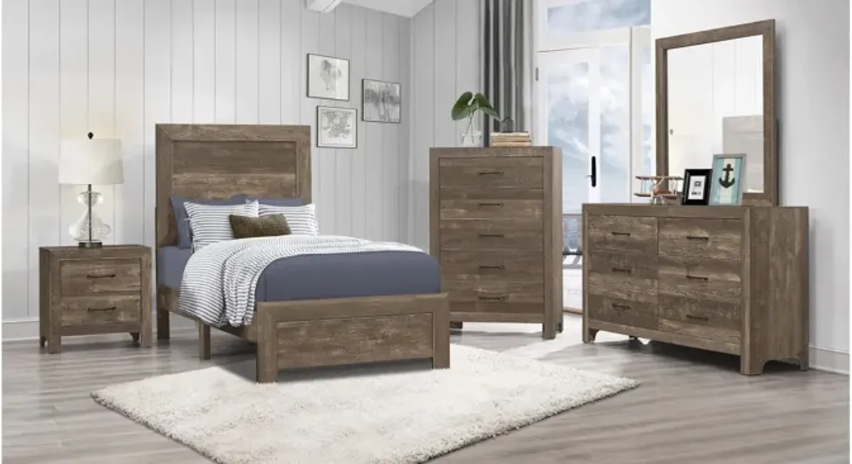 Bijou 6-Drawer Bedroom Dresser With Mirror