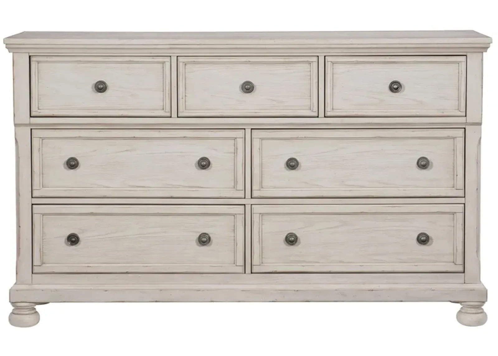 Donegan Dresser in Wire-Brushed White by Homelegance