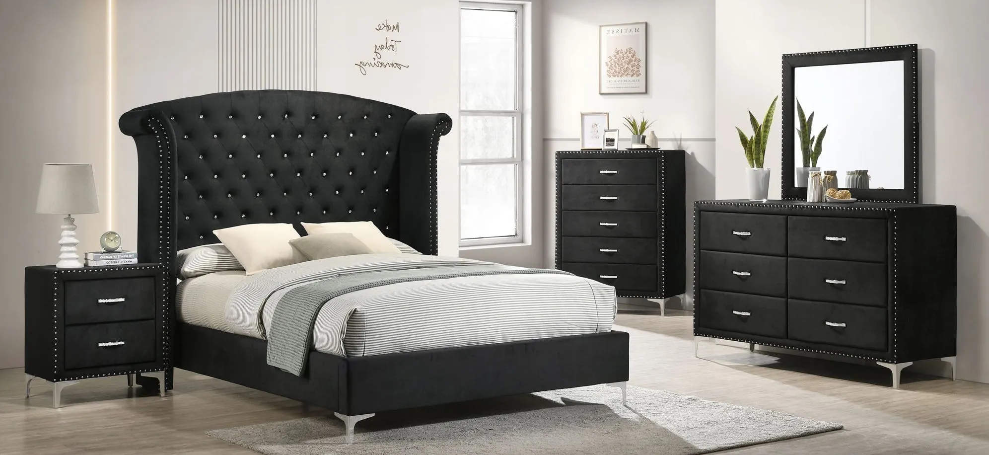 Lucinda Dresser in Black 2882 by Crown Mark