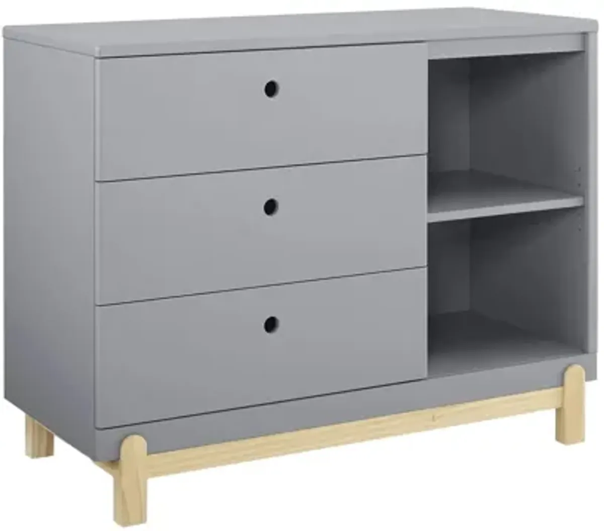 Poppy 3-Drawer Dresser with Cubbies by Delta Children