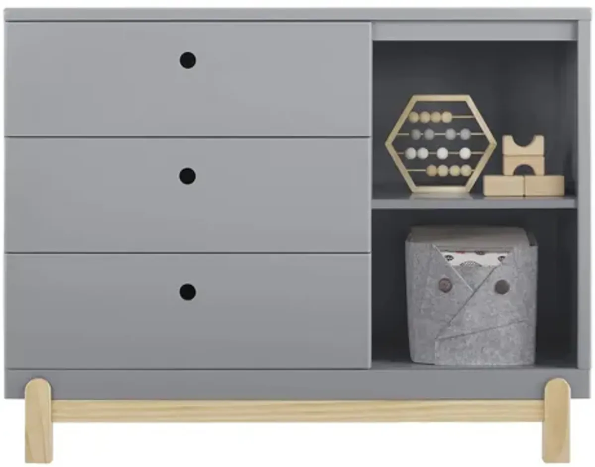 Poppy 3-Drawer Dresser with Cubbies by Delta Children