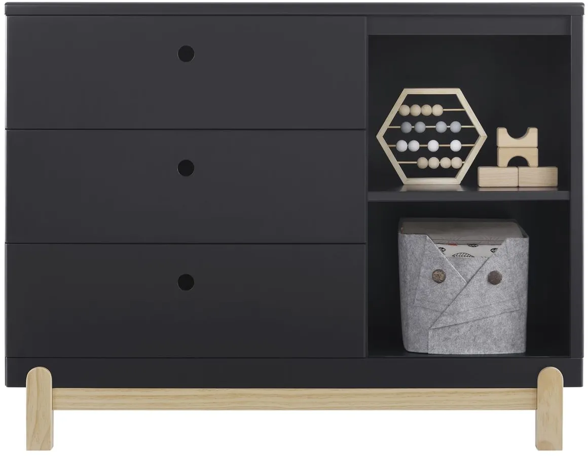 Poppy 3Drawer Dresser with Cubbies by Delta Children