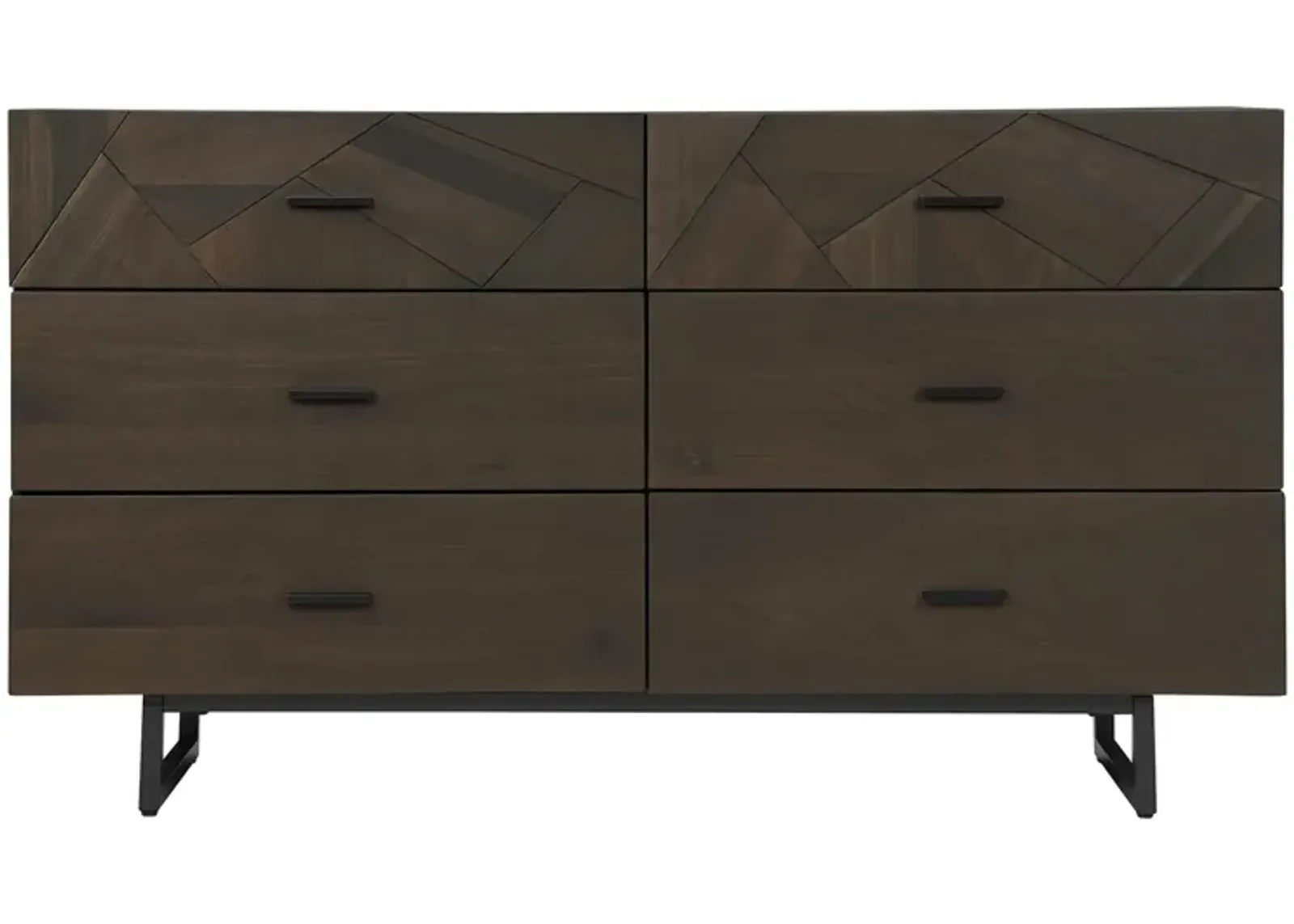 Marquis 6 Drawer Dresser in Smoke Oak by Armen Living