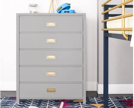 Monarch Hill Haven Kids’ Dresser by Little Seeds in Dove Gray by DOREL HOME FURNISHINGS