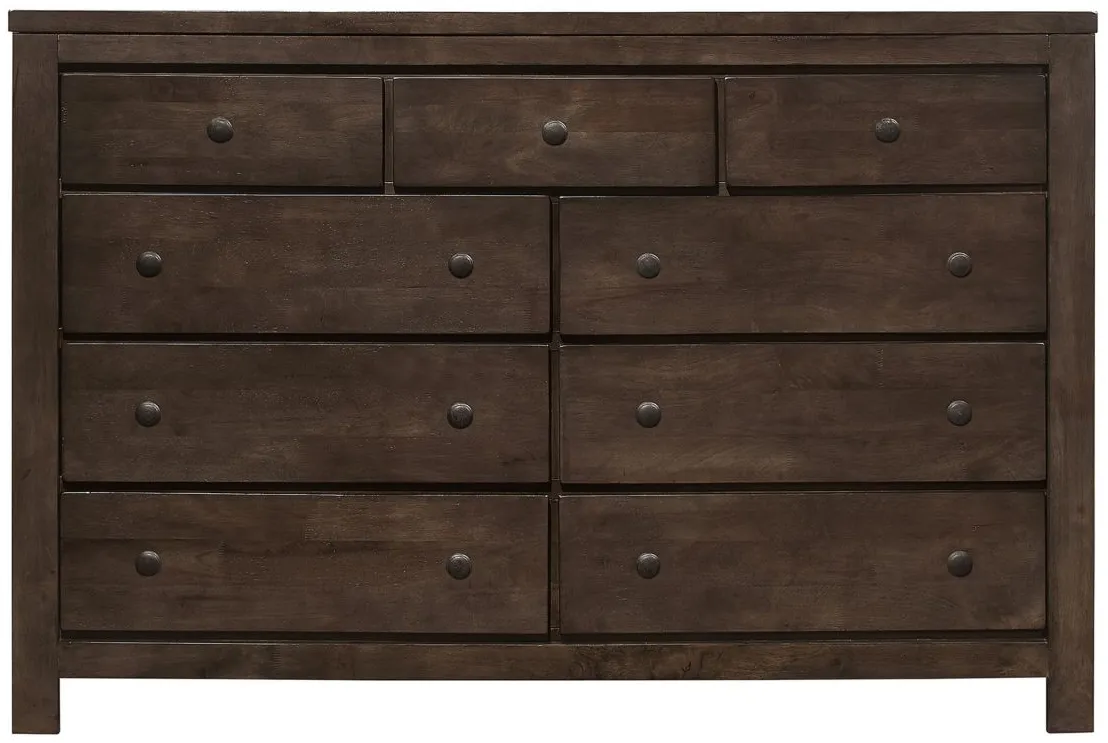 Ashton Hills Dresser in ash brown by Emerald Home Furnishings