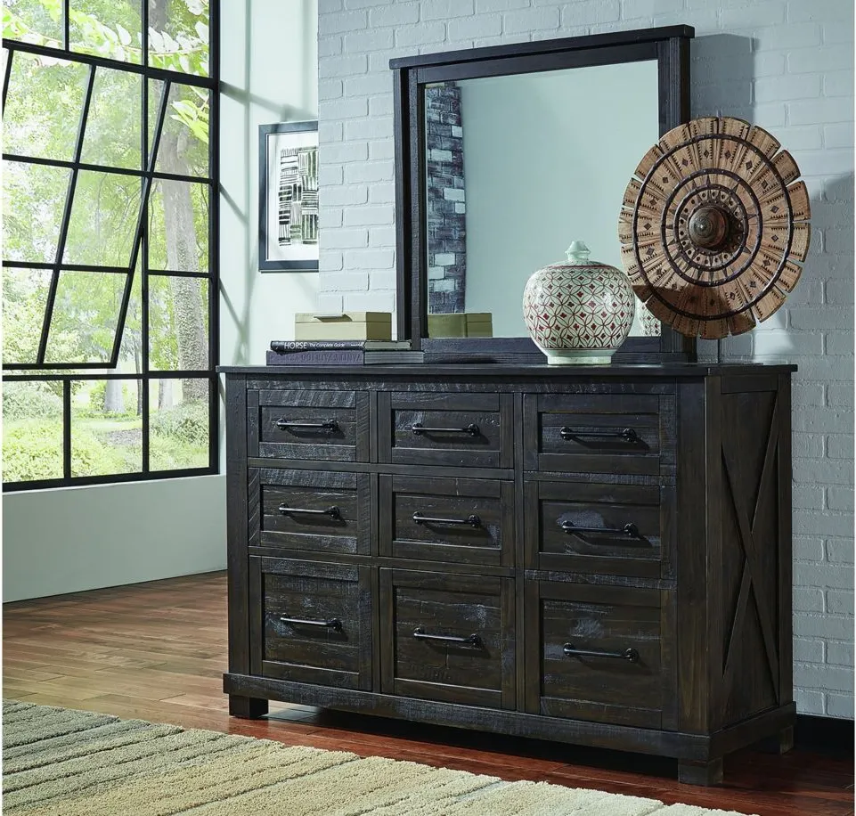 Sun Valley Bedroom Dresser in Charcoal by A-America