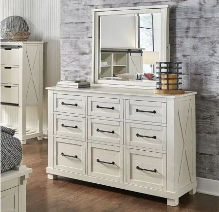 Sun Valley Bedroom Dresser in White by A-America