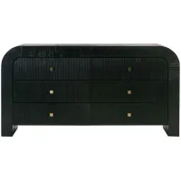 Hump 6 Drawer Dresser in Black by Tov Furniture