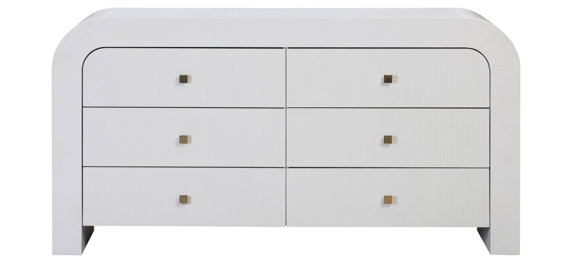 Hump 6 Drawer Dresser in White by Tov Furniture