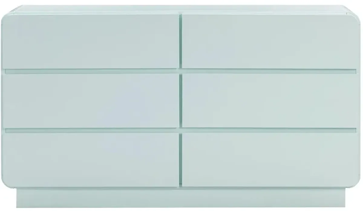 Sagura 6-Drawer Dresser in Blue by Tov Furniture