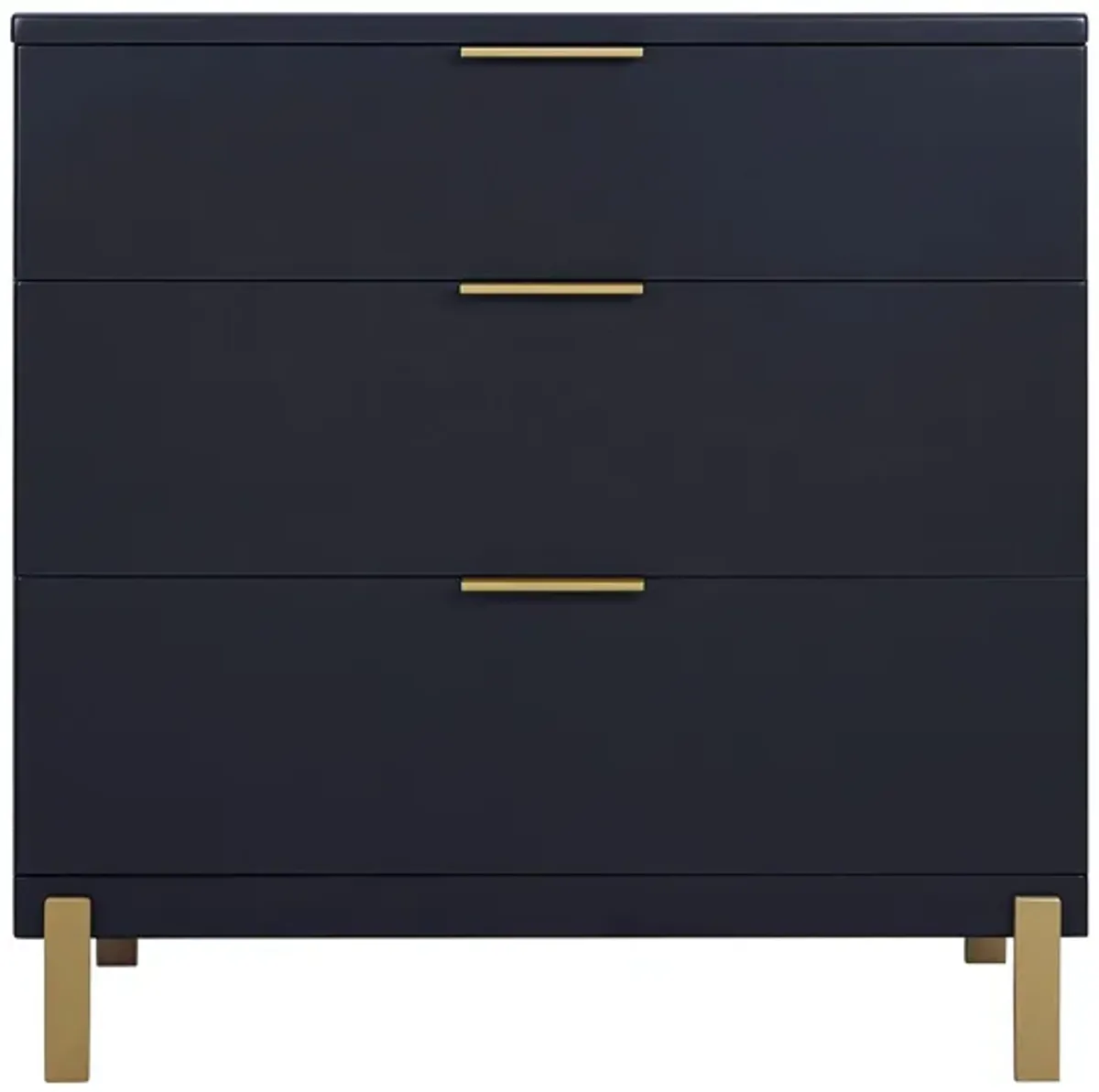 Hendrix 3 Drawer Dresser by Delta Children in Midnight/Bronze by Delta Children