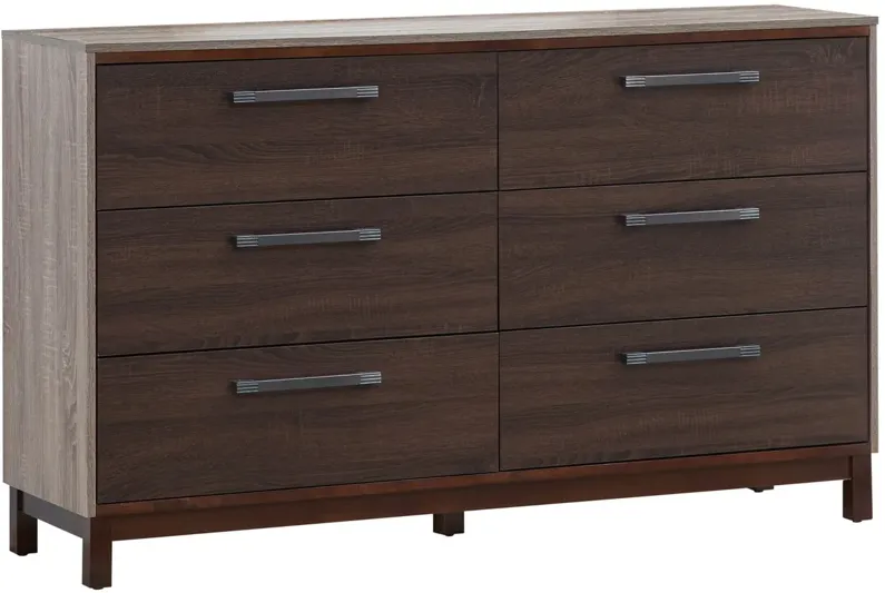 Magnolia Bedroom Dresser in Gray/Brown by Glory Furniture