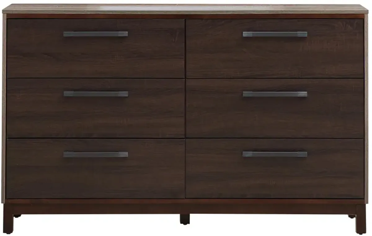 Magnolia Bedroom Dresser in Gray/Brown by Glory Furniture