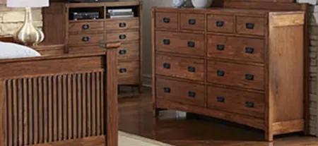 Mission Hill Bedroom Dresser in Harvest by A-America