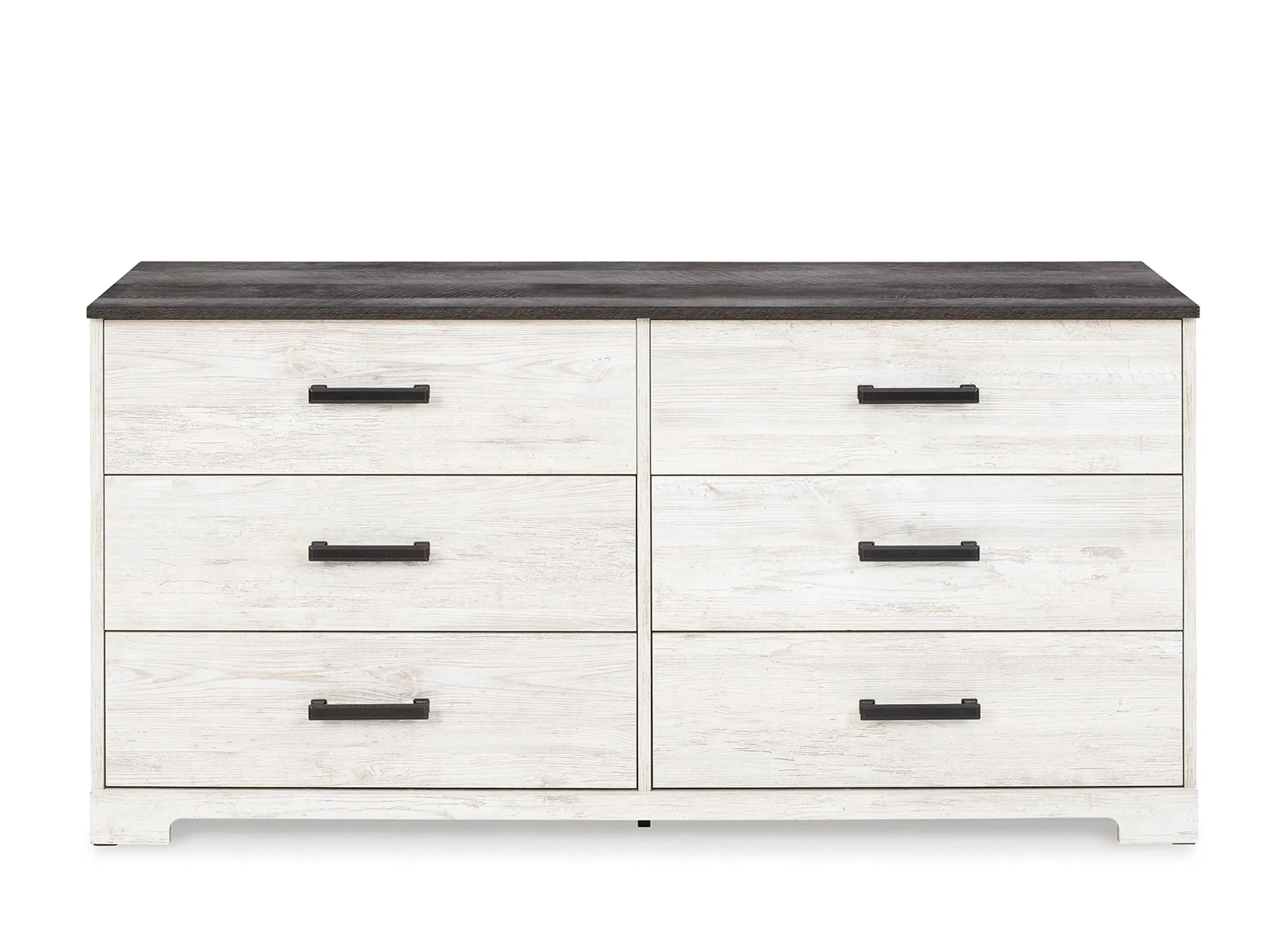 Shawburn Dresser in Whitewash/Charcoal Gray by Ashley Express