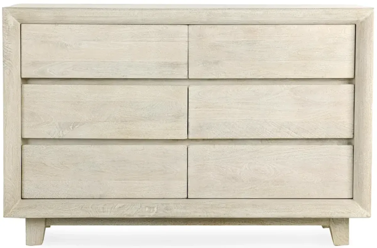 Reece Dresser in White Wash by Classic Home