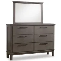 Hallanden Dresser and Mirror in Gray by Ashley Furniture