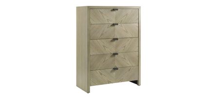Catalina Tall Chest of Drawers in Dune by Theodore Alexander
