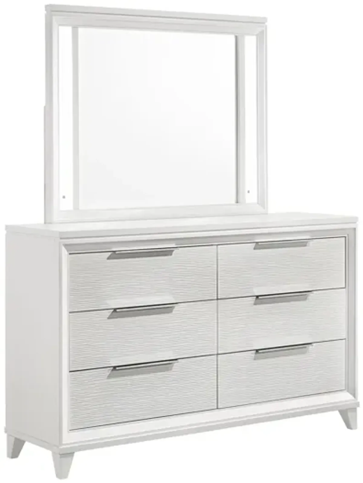 Cressida Dresser in Metallic White by Crown Mark