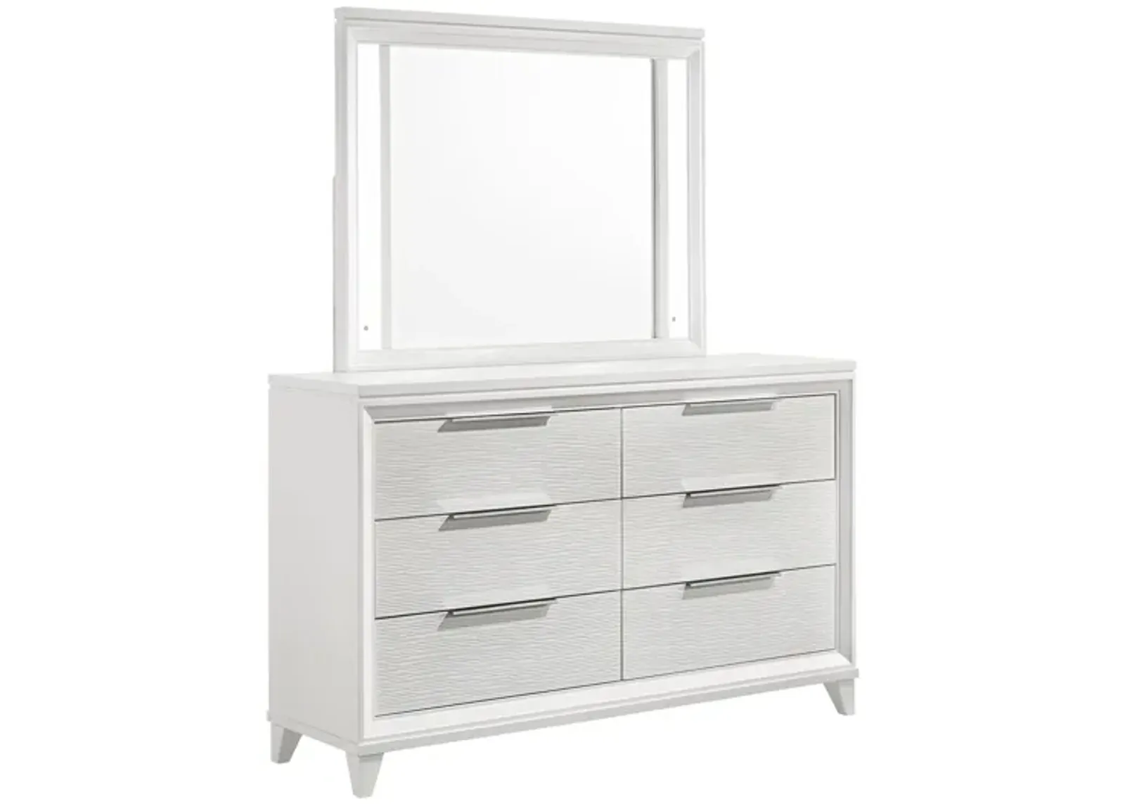 Cressida Dresser in Metallic White by Crown Mark