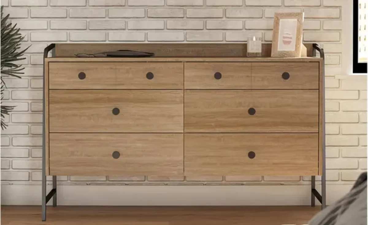 Bushwick Wide 6 Drawer Dresser by Novogratz