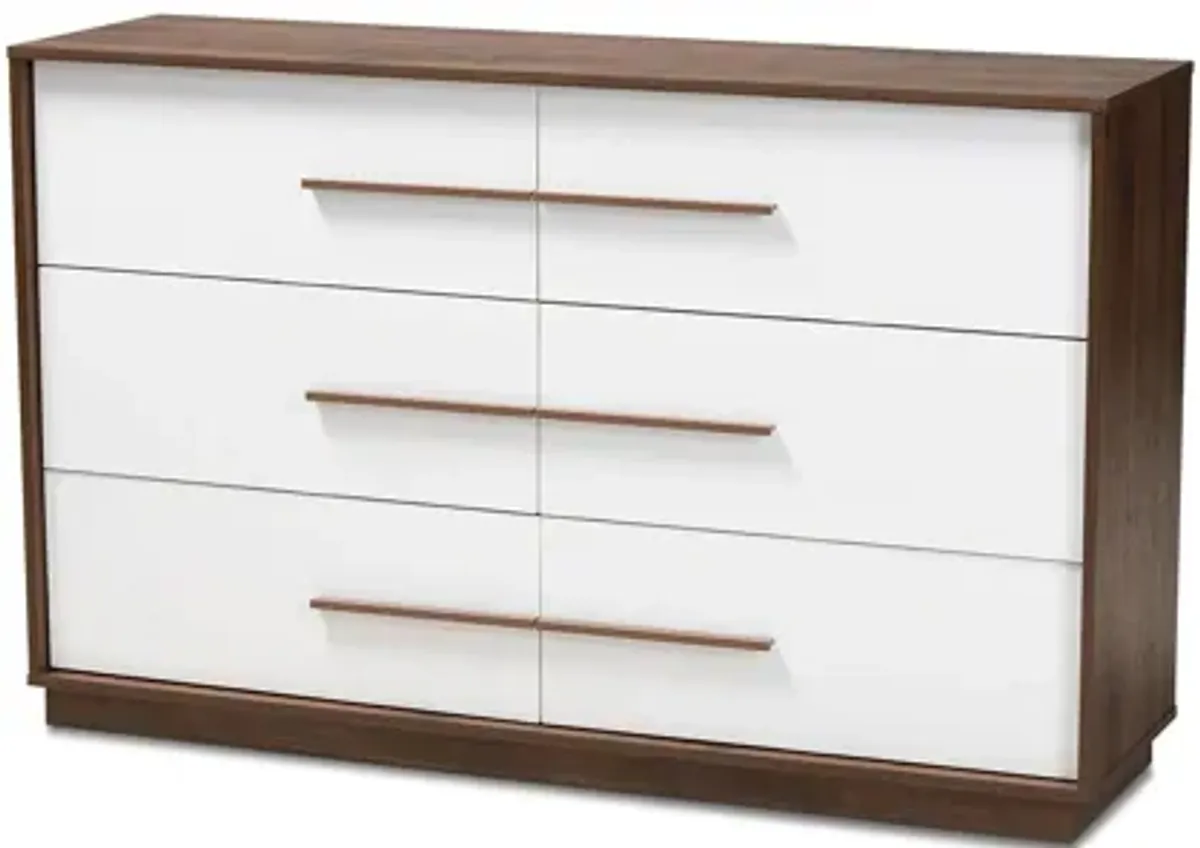 Mette 6-Drawer Wood Dresser