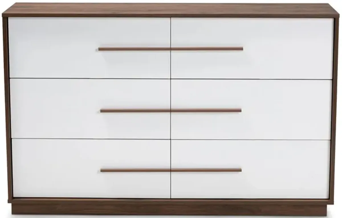 Mette 6-Drawer Wood Dresser