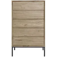 Hathaway 5 Drawer Chest in Drifted Sand by New Pacific Direct