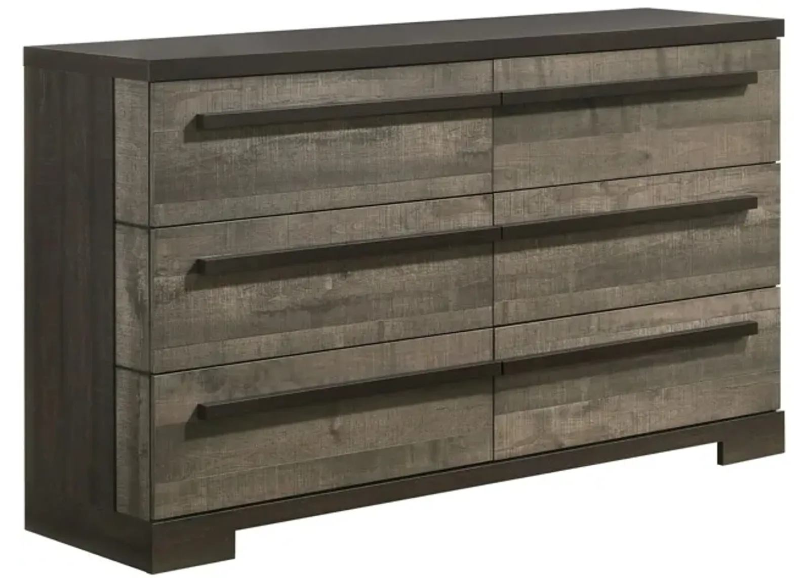 Remington Dresser in Rustic Grey & Dark Ebony by Crown Mark