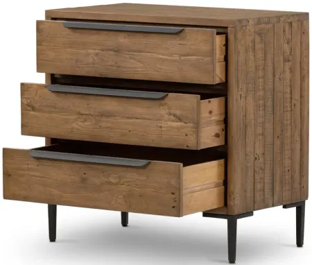 Wyeth 3-Drawer Bedroom Dresser in Rustic Sandalwood by Four Hands