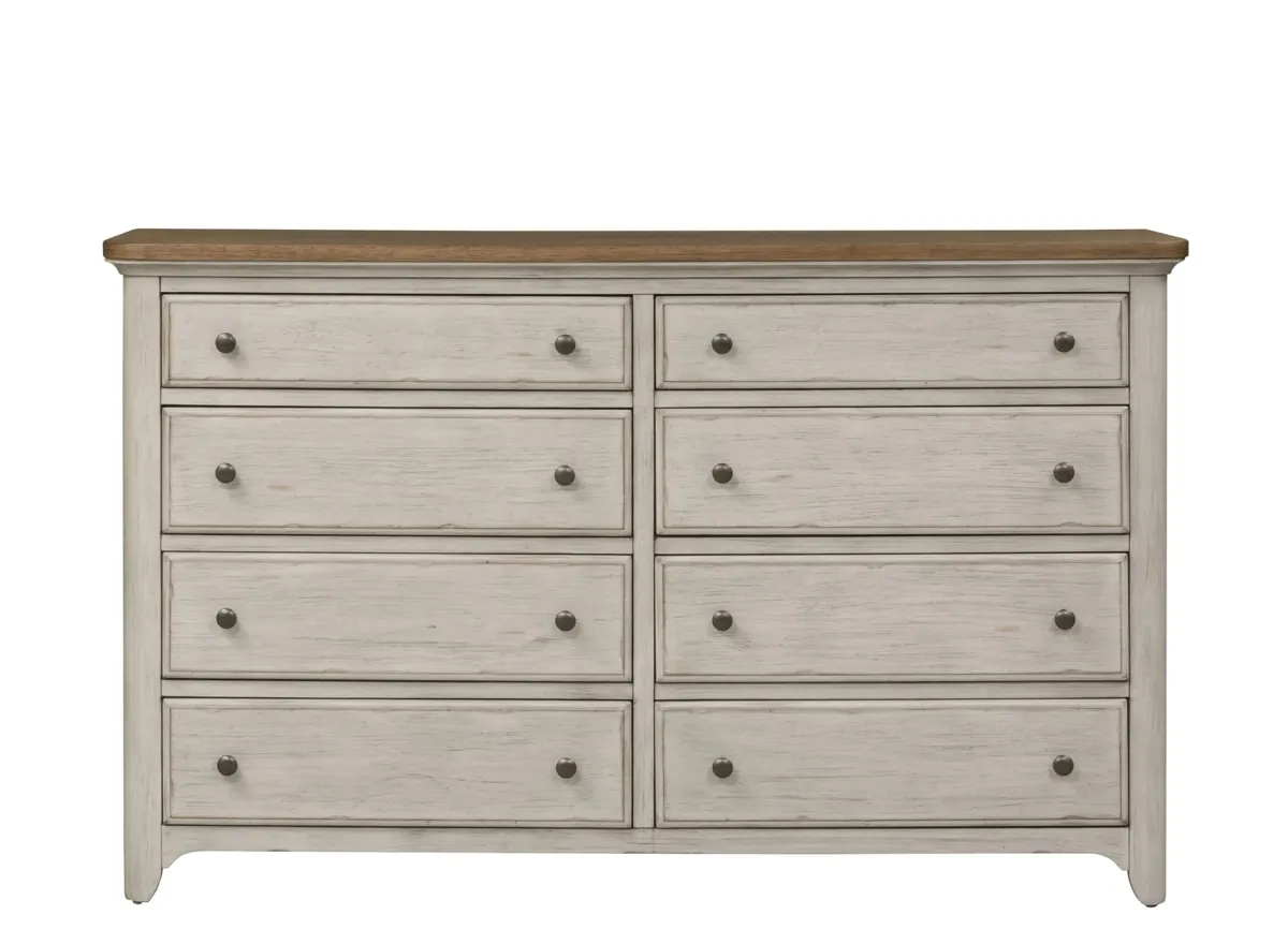 Farmhouse Reimagined Bedroom Dresser in White by Liberty Furniture