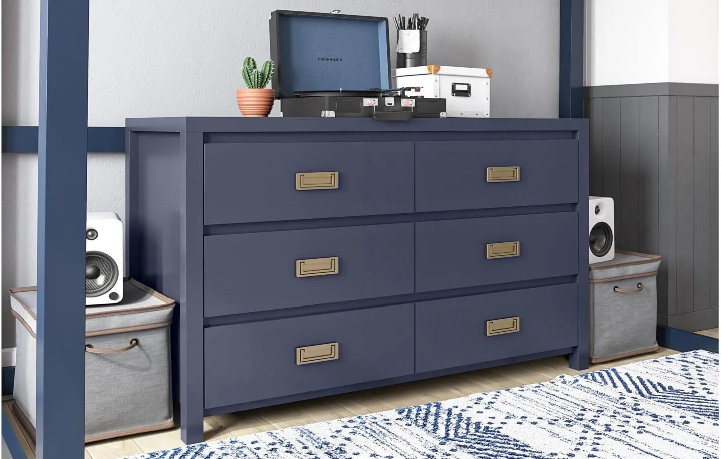 Monarch Hill Haven Kids’ Dresser by Little Seeds in Navy by DOREL HOME FURNISHINGS