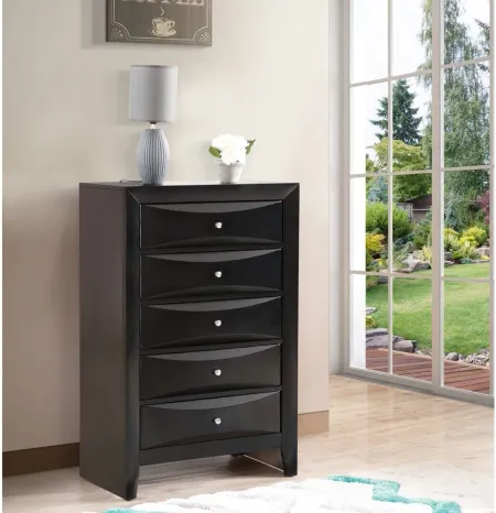 Marilla Bedroom Chest in Black by Glory Furniture